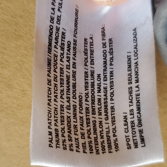 HEAD  black / gray windproof gloves Size small sherpa like lining . EUC - Picture 9 of 12